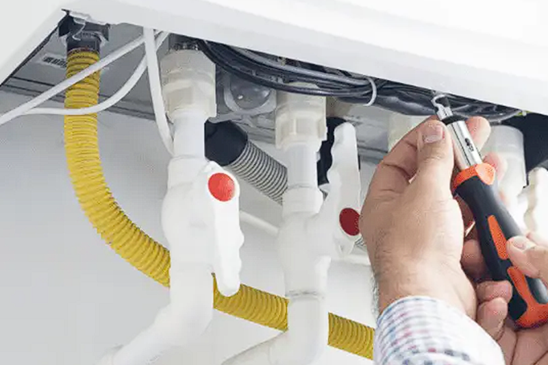 Manutenção de aquecedor a gas